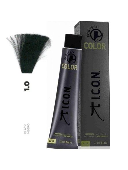 Tinte ICON Color Negro 1.0  sin alcohol, amoníano ni ppd