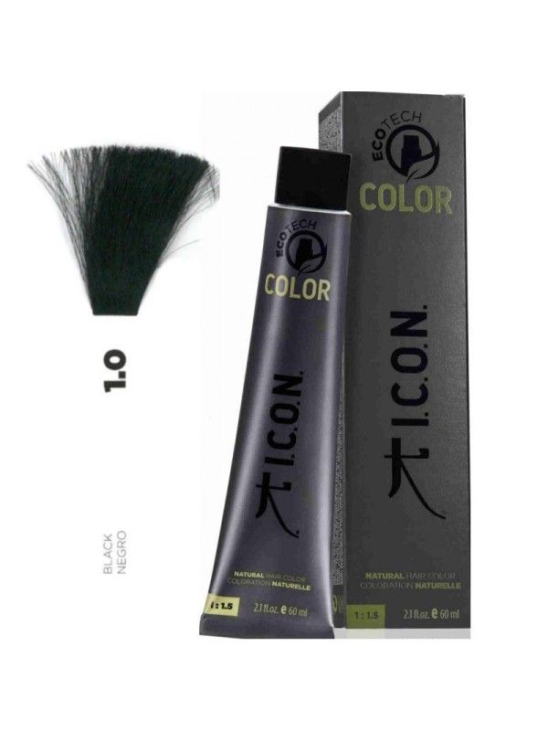 Tinte ICON Color Negro 1.0  sin alcohol, amoníano ni ppd