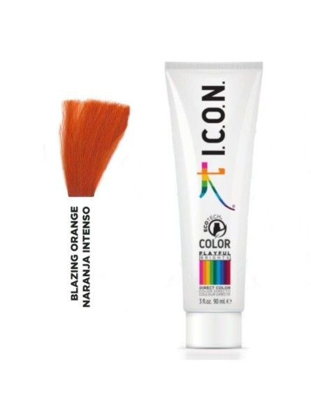Tinte ICON Playful Brights Naranja Intenso  sin alcohol, amoníaco ni ppd