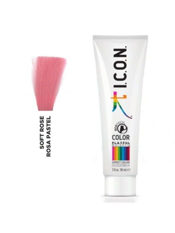 Tinte ICON Playful Brights Rosa Pastel  sin alcohol, amoníaco ni ppd