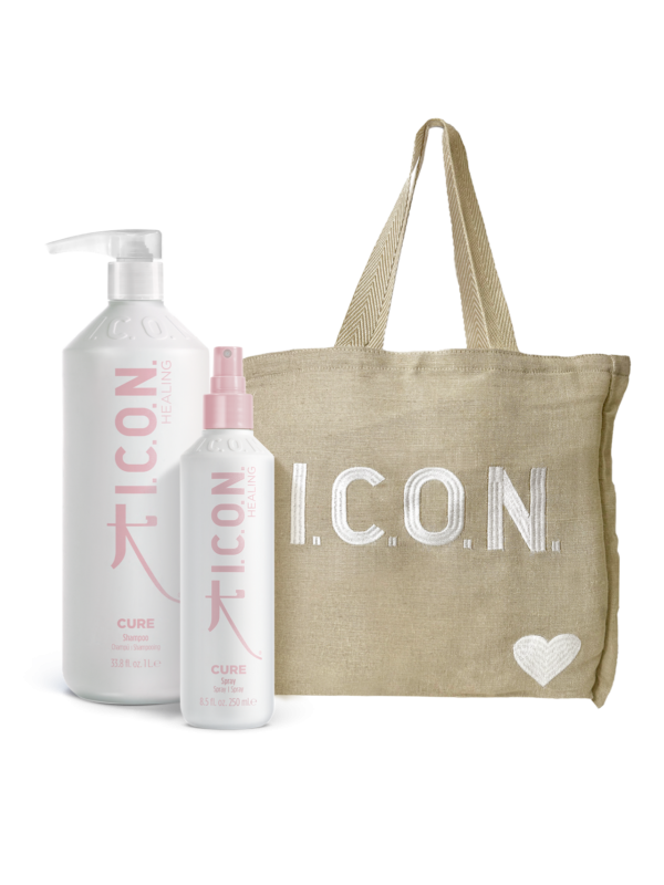 Pack ICON Cure Champu + Spray + Regalo Bolsa