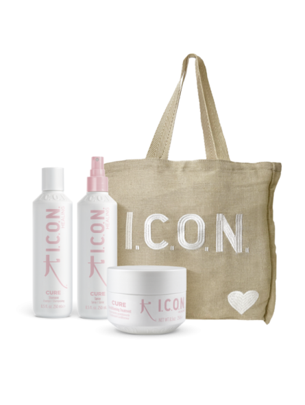 Pack ICON Cure: Champú, Acondicionador y Spray 250ml + Bolsa de regalo